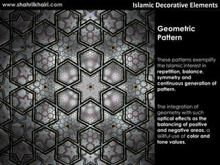 www.shahrilkhairi.com   Islamic Decorative Elements


                               Geometric
                           ...