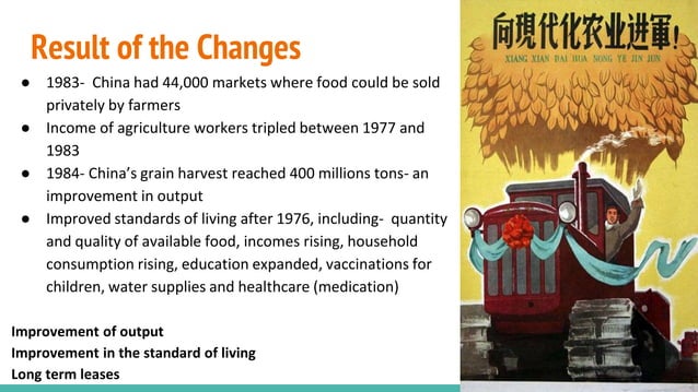 Deng Xiaoping's Reforms - Agriculture | PPT