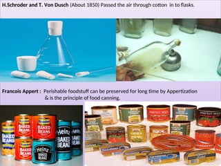 Appertization History microbiology introduction and different microbial group | PPT