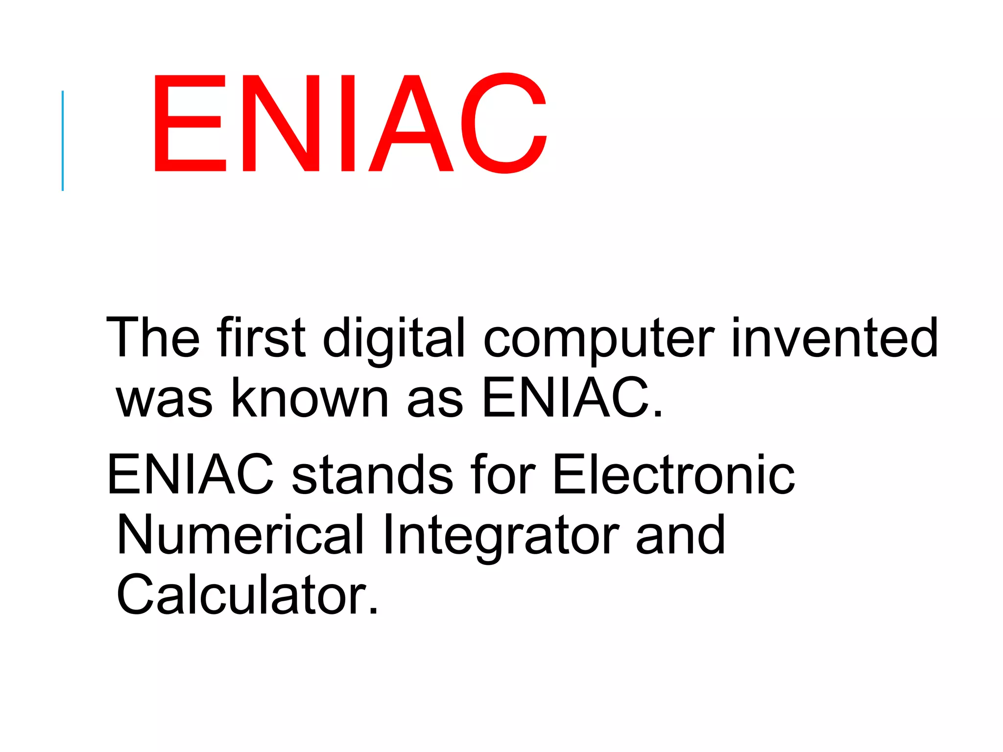 Evolution / history of Computer | PPT