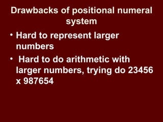 Positional Arithmetic History numbers | PPT