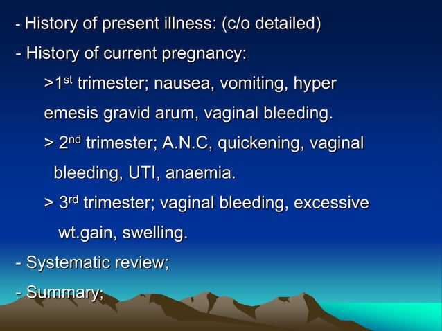History obstetrics and gynecology PowerPoint | PPT