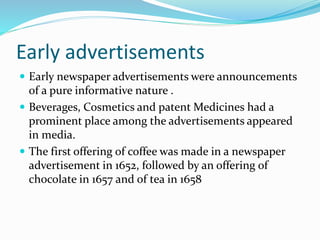 History of advertising | PPTX