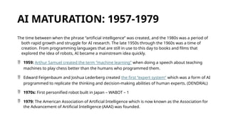 First Aaai Picture new ppt artificial intelligence historyyy | PPTX