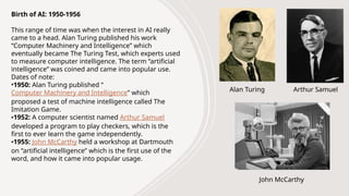 History of AI and Documentary of AI creation.pptx
