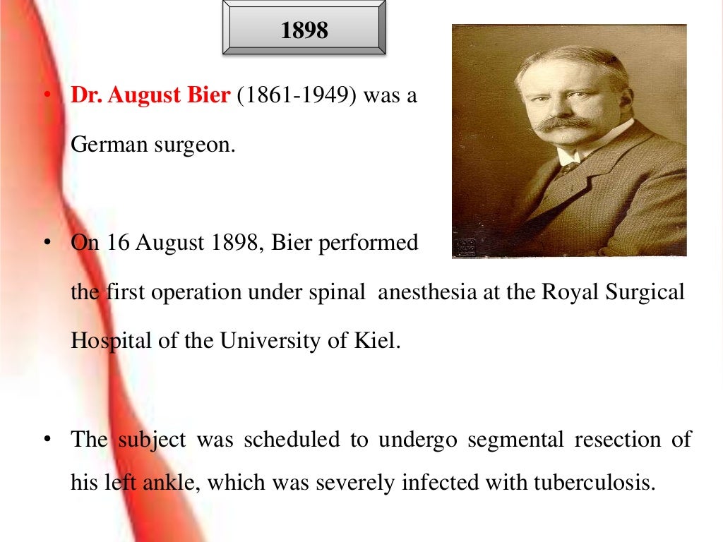 History of anaesthesia
