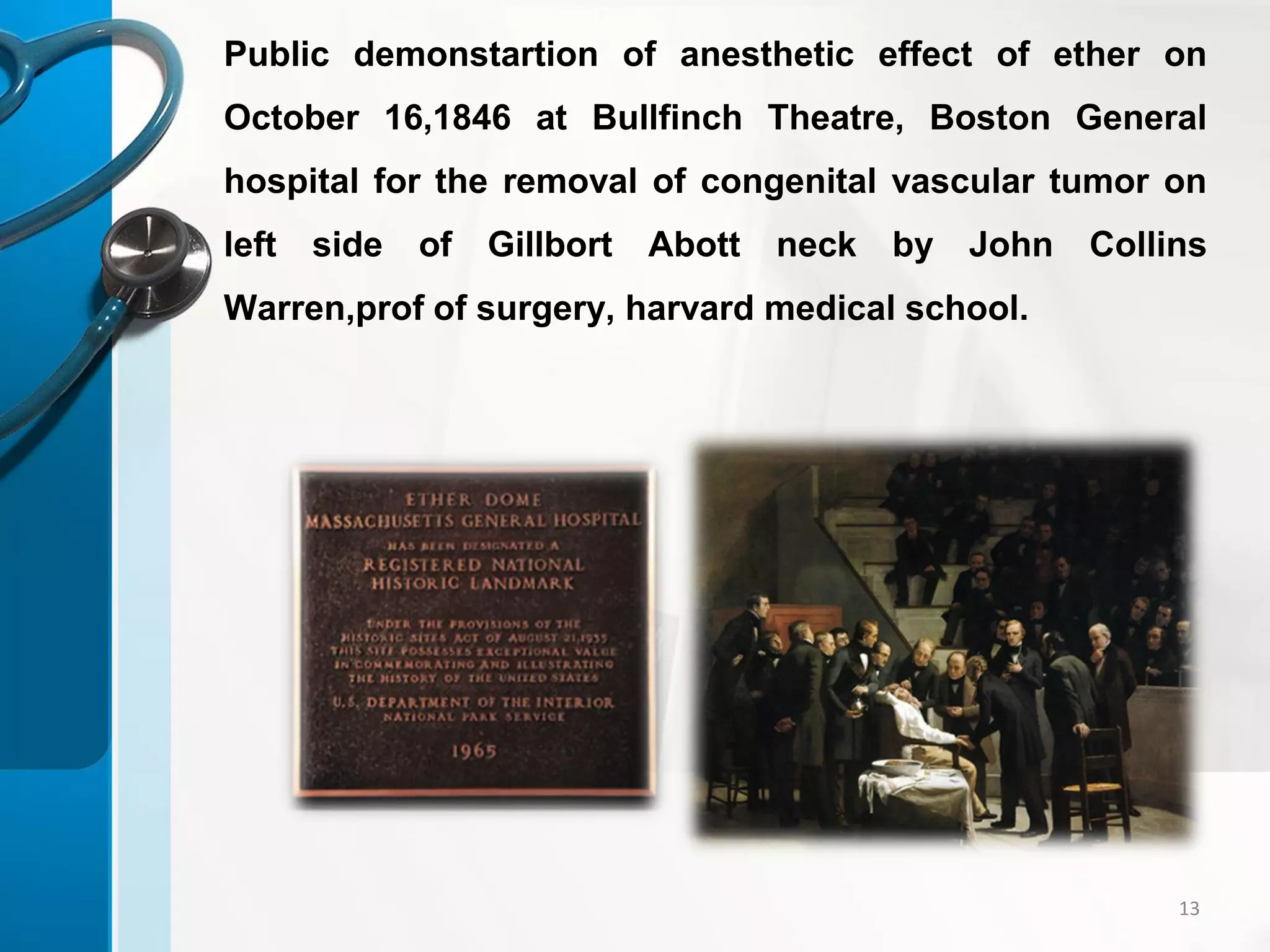 History of anaesthesia by Dr.V.Sravani | PDF