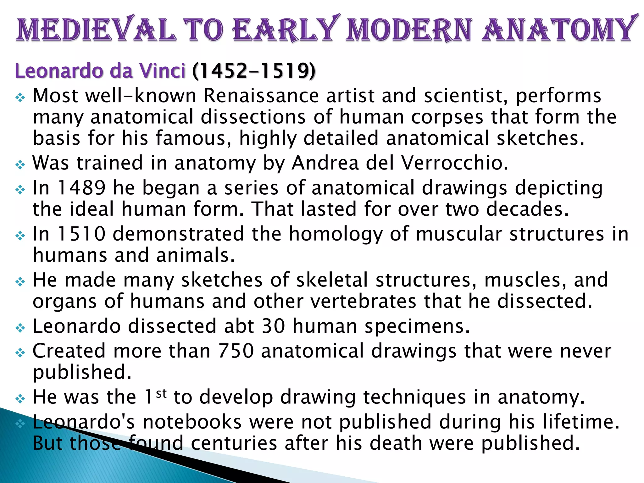 The History Of Anatomy History Of Anatomy