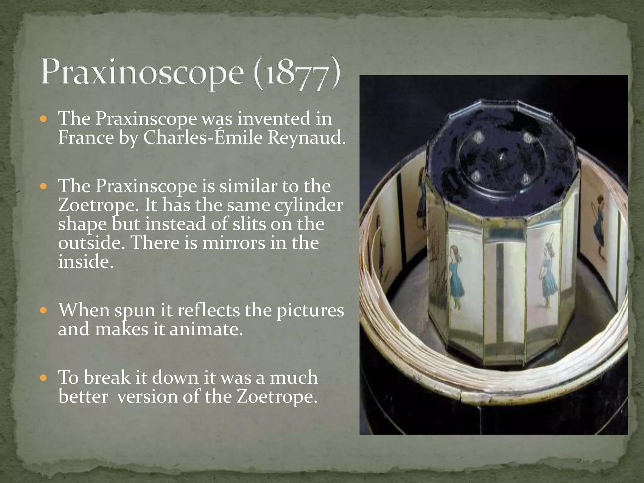 You then twirl the string and watch it flip. This causes you to see both sides of the picture at once, which makes one picture. 