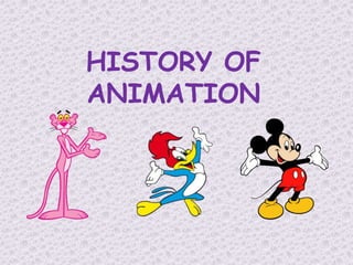 HISTORY OF
ANIMATION
 