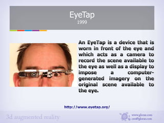 History of Augmented Reality devices Slide 7