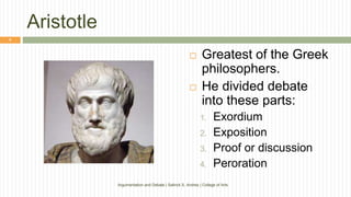 History of argumentation and debate | PPTX
