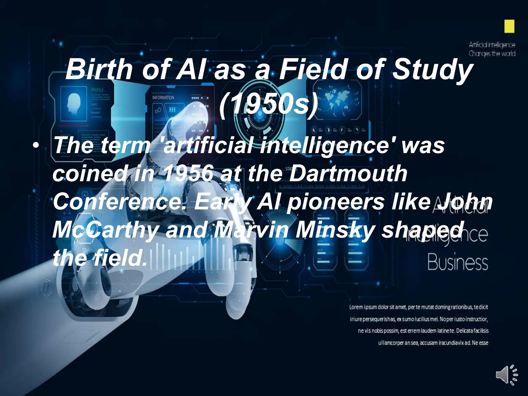 History Of Artificial Intelligence Pptx