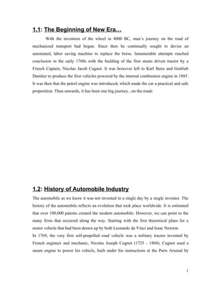 History of automobile in india  