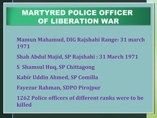 Dig Rajshahi History of bangladesh police | PPT