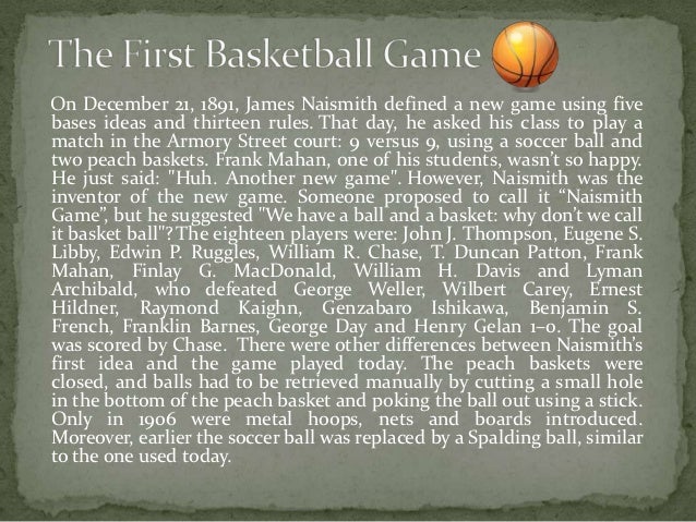 History of basketball