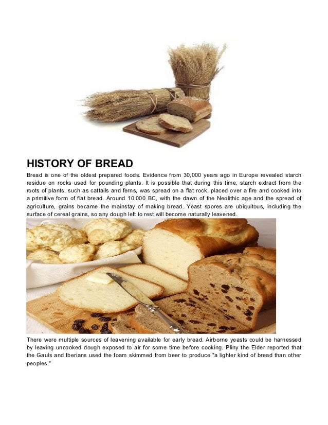 History Of Bread History Of Bread