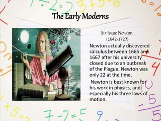 History of calculus research for AAM | PPTX