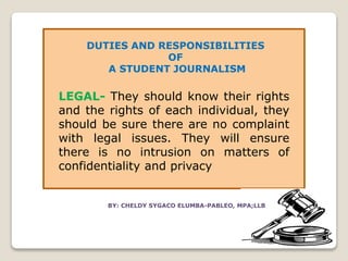 History Of Campus Journalism