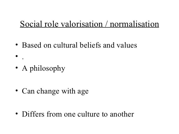 History of care and social role valorisation