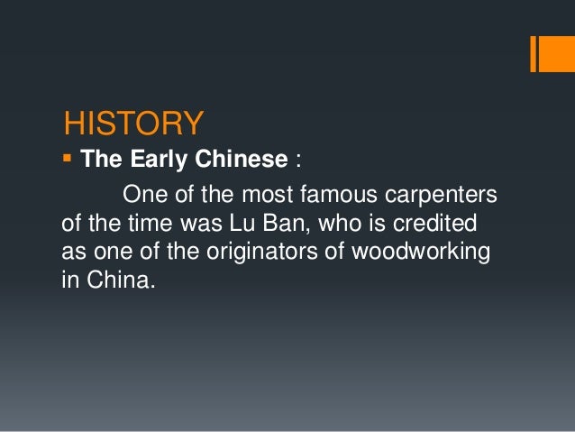 History of carpentry
