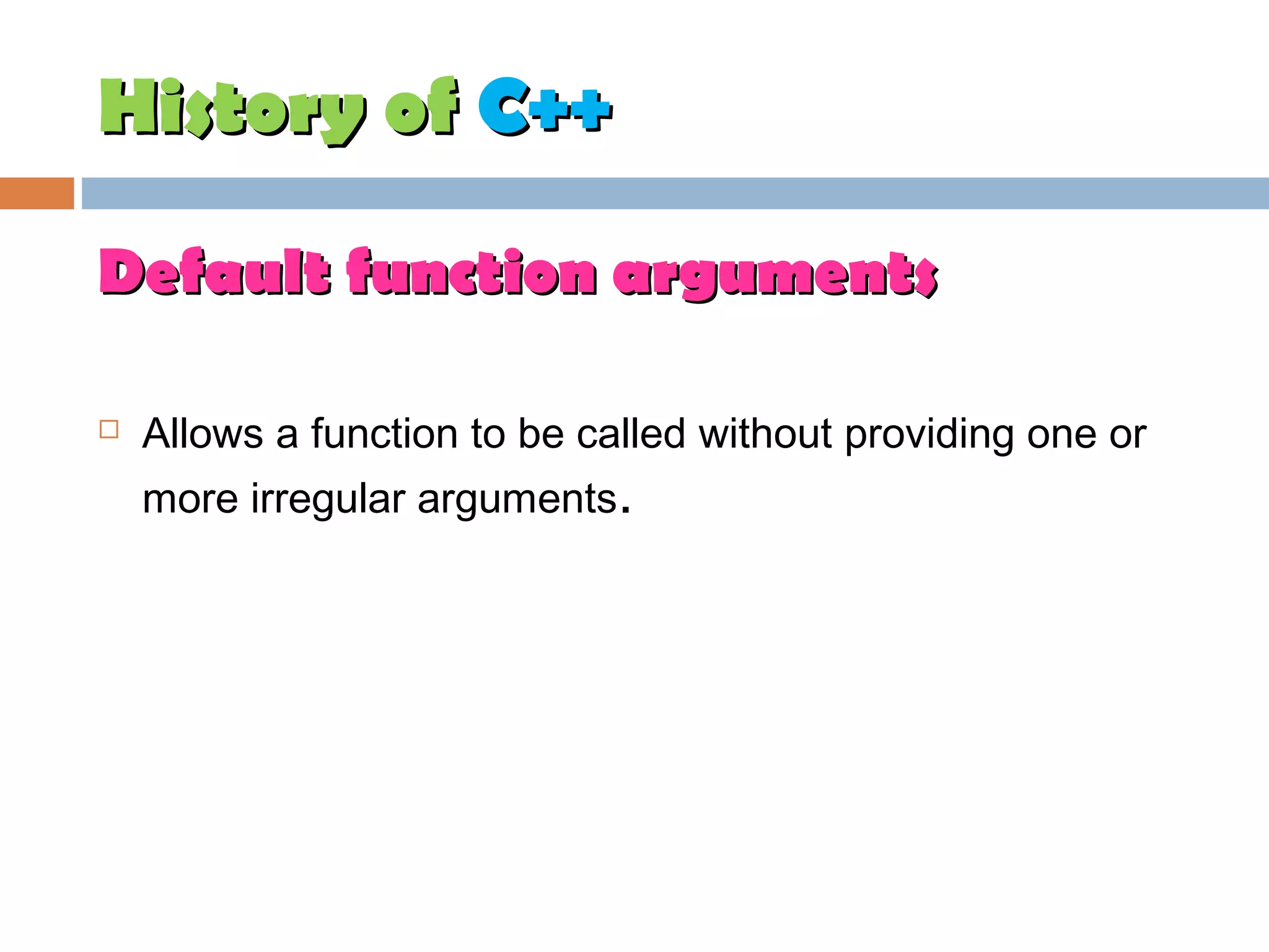 History of c++ | PPT