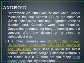 First Android 2008 History of cell phones | PPTX