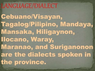 History of compostela valley | PPTX