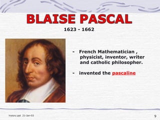 Pascal First Computer Guy History of Computer | PPT