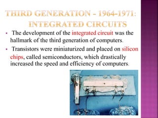 Key Board Third Generation Computer History of computer | PPTX