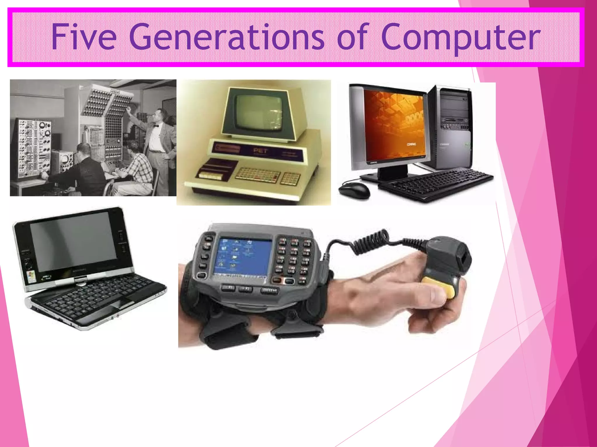 Five Generations of Computer
 