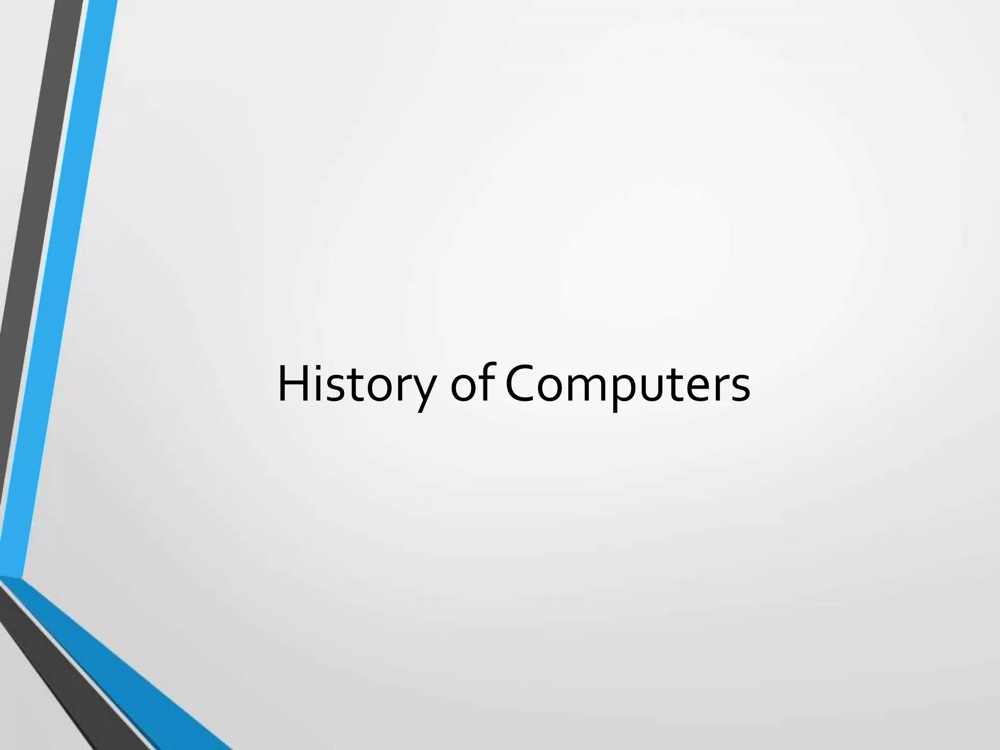 History of computer | PPT