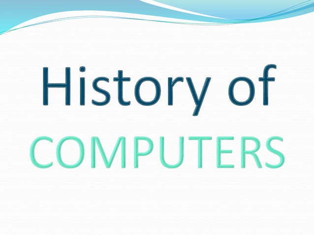 History of computer | PPT