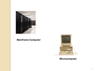 Mainframe Computer
Microcomputer
9
 