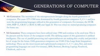 A PRESENTATION ON HISTORY OF COMPUTER ENGLISH | PPTX