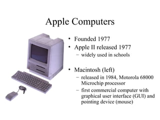 History of computer lecture notes | PPT