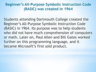 History of Computer Programming Languages.pptx