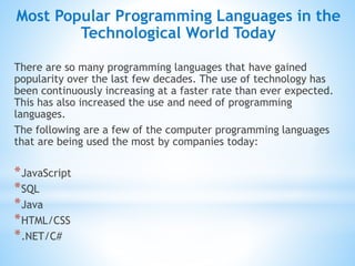 History of Computer Programming Languages.pptx