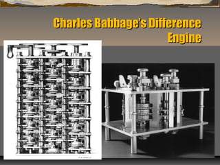 Charles Babbage’s DifferenceCharles Babbage’s Difference
EngineEngine
 