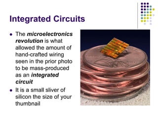 Microelectronics Slivers History of computers | PPTX