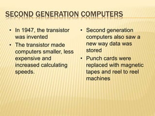History of computers | PPTX