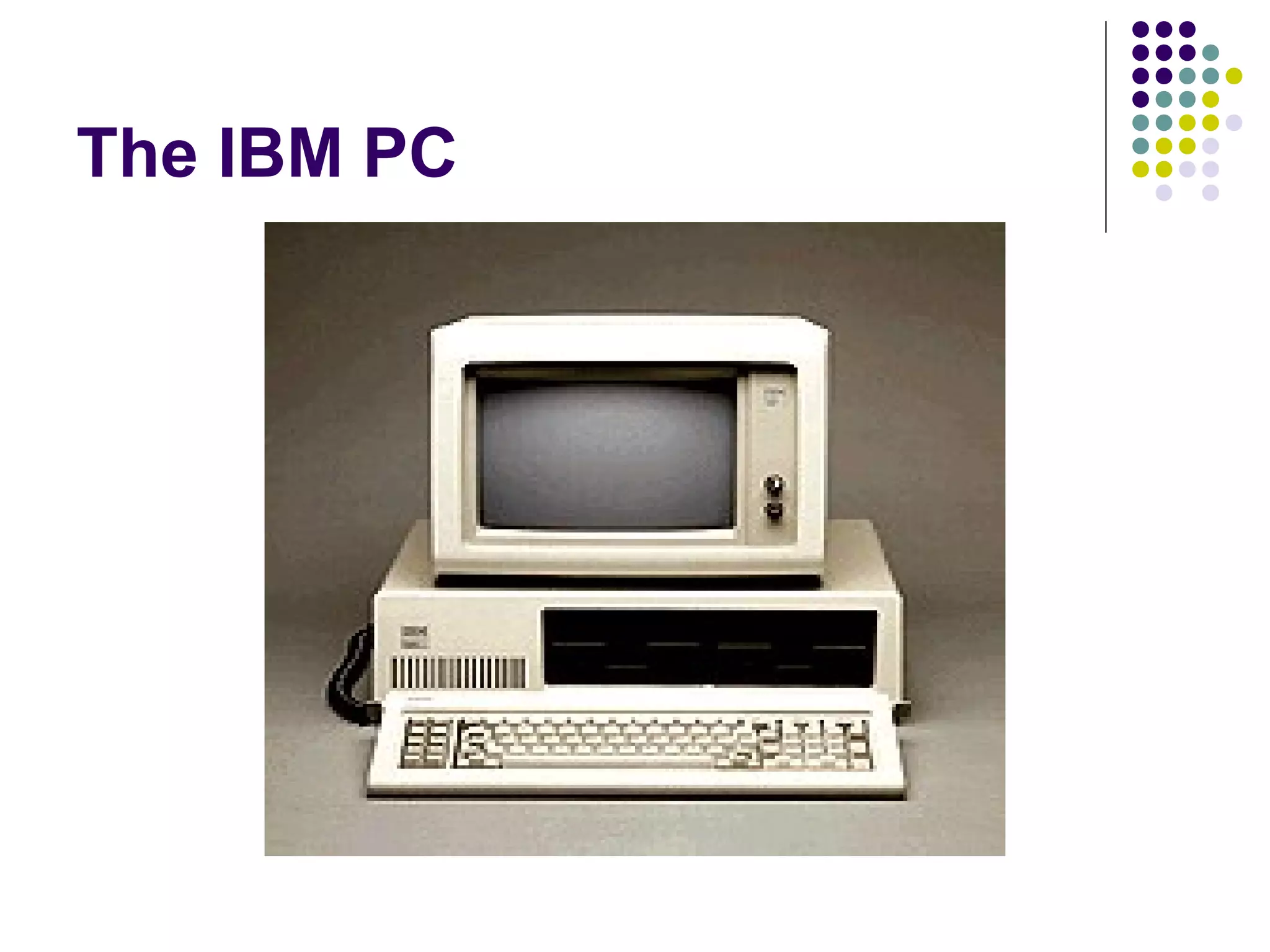 The IBM PC
 