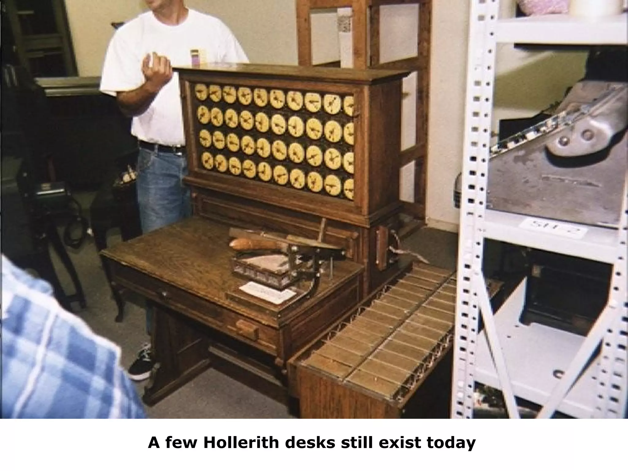 A few Hollerith desks still exist today
 