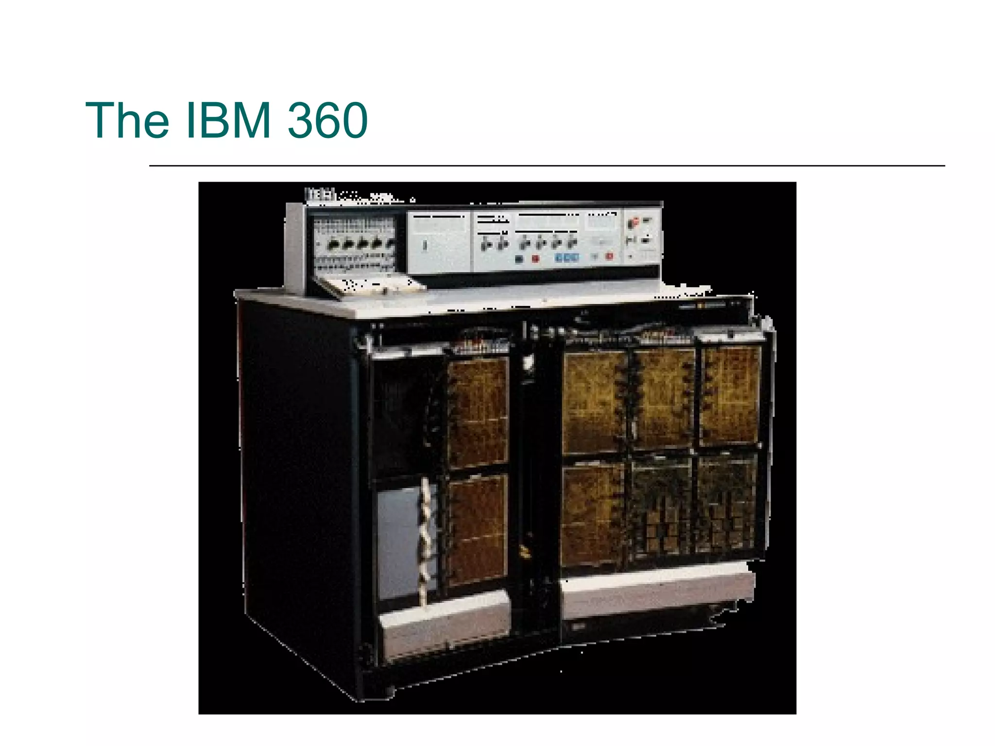 The IBM 360
 