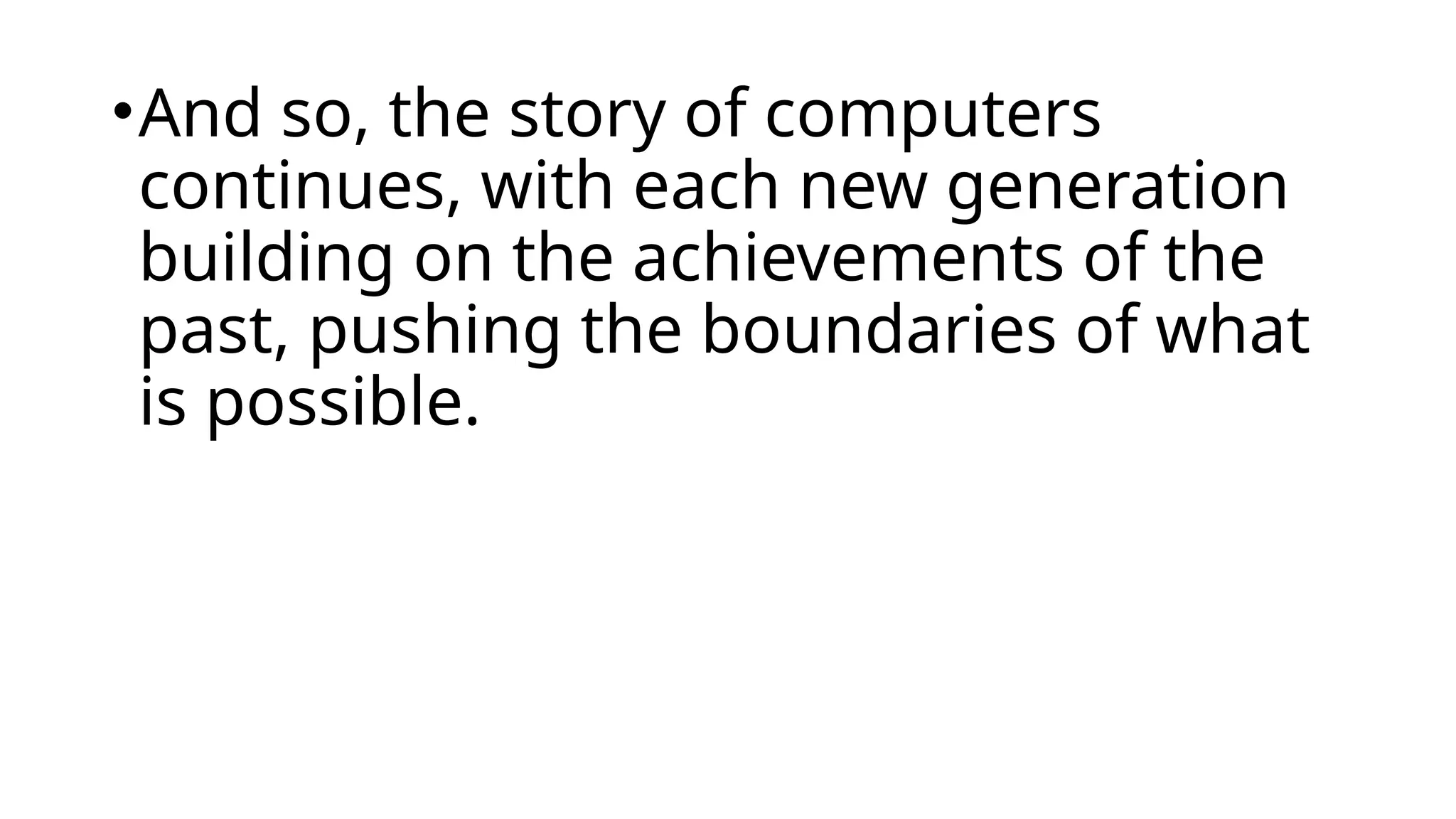 A short history of computers generated by ai ppt