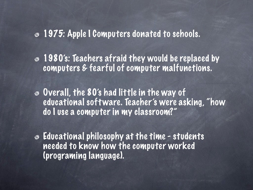 History of computers in schools