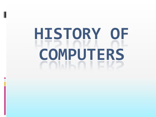 History of computers 