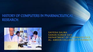History of computers in pharmaceutical research