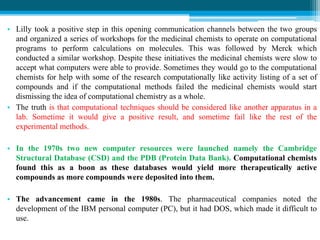 History of computers in pharmaceutical research & development | PDF