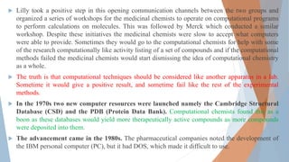 History of computers in pharmaceutical research & development | PPTX